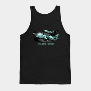 Fiat G91 Italian fighter jet Tank Top